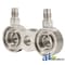 A & I Products Extension, Manifold 1/2";  Pad Mount, (2) 1/4" Male Ports 3.5" x3.5" x1" A-A6ADP - alternate 3